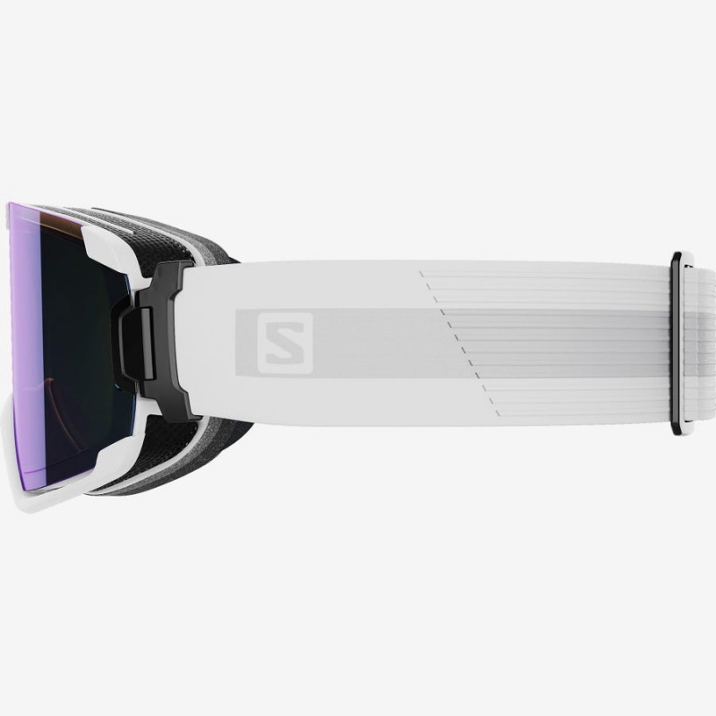 Men's Salomon COSMIC PHOTOCHROMIC Goggles White | IN2705MQZ