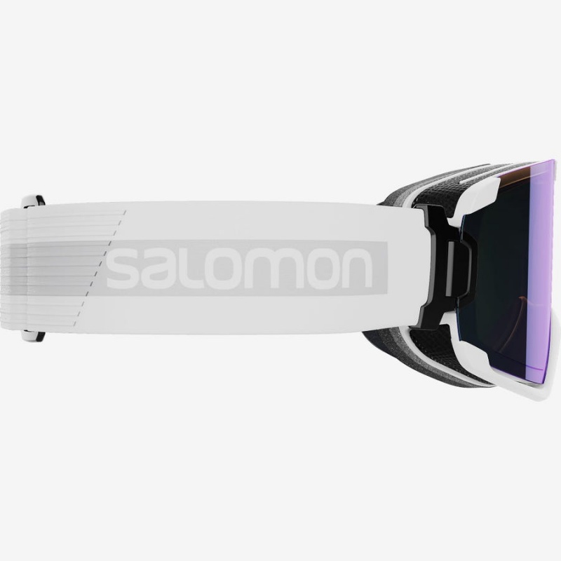 Men's Salomon COSMIC PHOTOCHROMIC Goggles White | IN2705MQZ