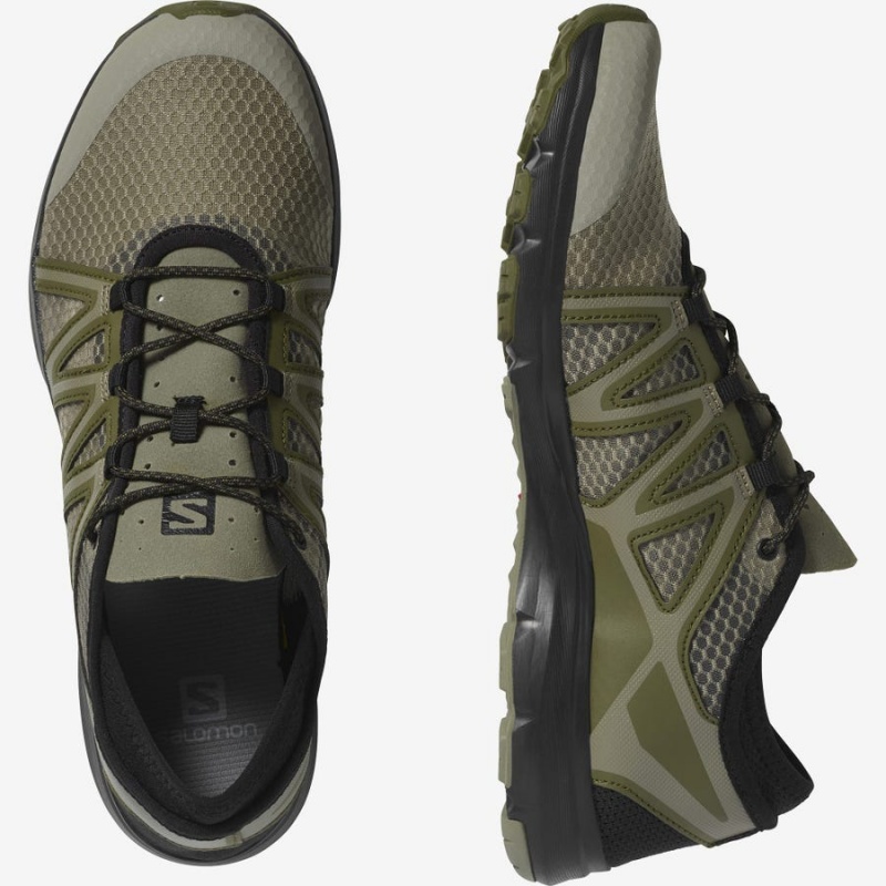 Men's Salomon CROSSAMPHIBIAN SWIFT 2 Water Shoes Olive | IN2236AHK