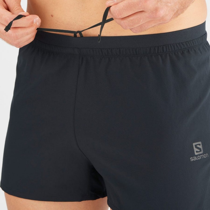 Men's Salomon CROSS 3'' Shorts Black | IN2449RVD