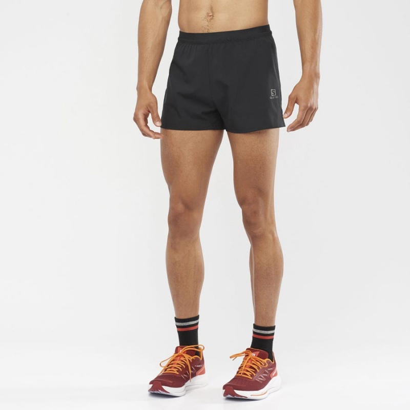 Men's Salomon CROSS 3'' Shorts Black | IN2449RVD