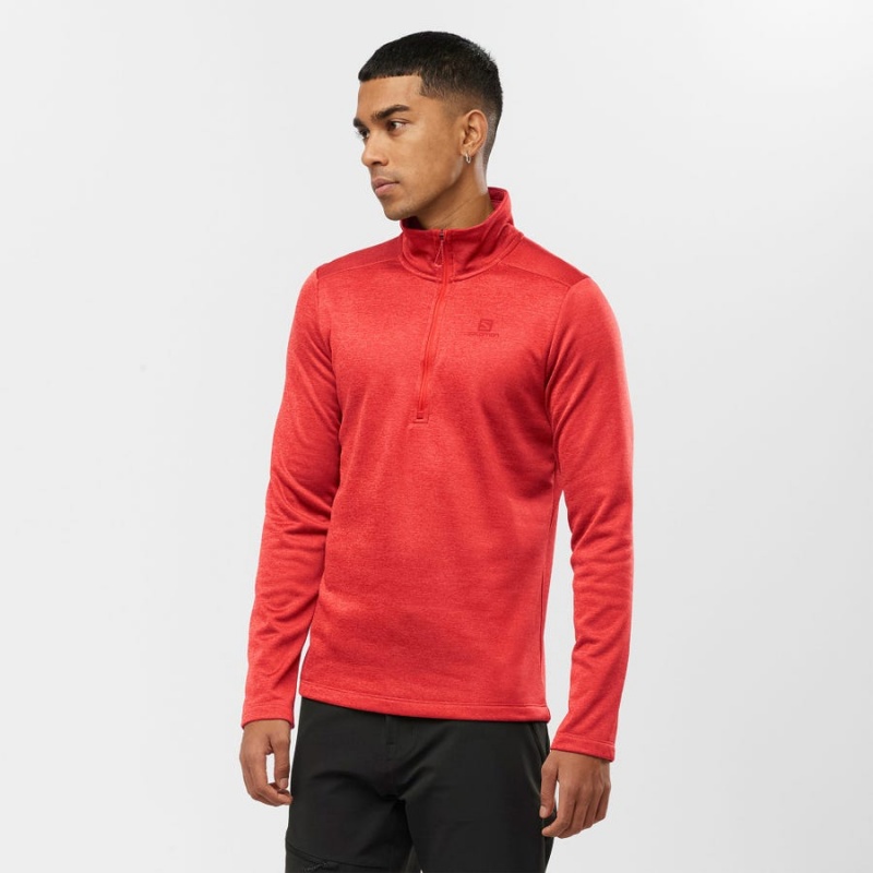 Men's Salomon ESSENTIAL LIGHTWARM SEAMLESS Hoodie Orange | IN2416CTV