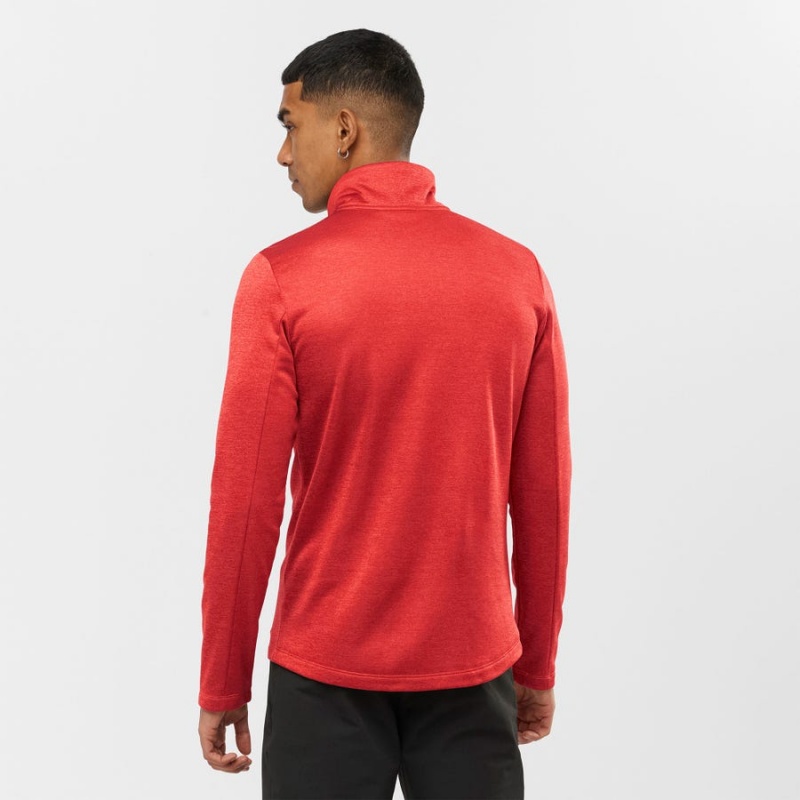 Men's Salomon ESSENTIAL LIGHTWARM SEAMLESS Hoodie Orange | IN2416CTV