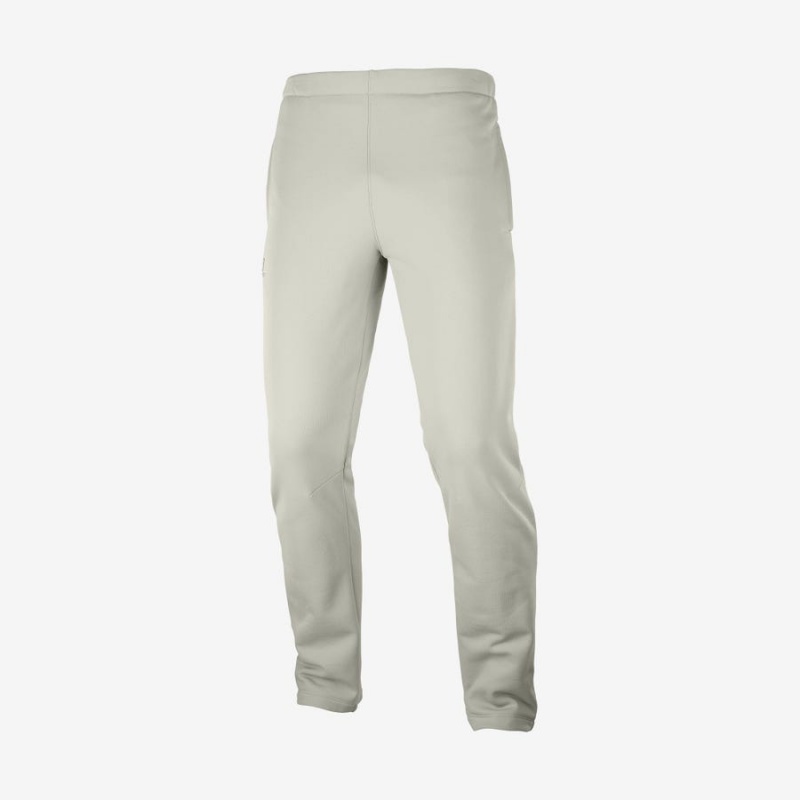 Men\'s Salomon ESSENTIAL WARM FLEECE Pants Beige | IN2436JPQ