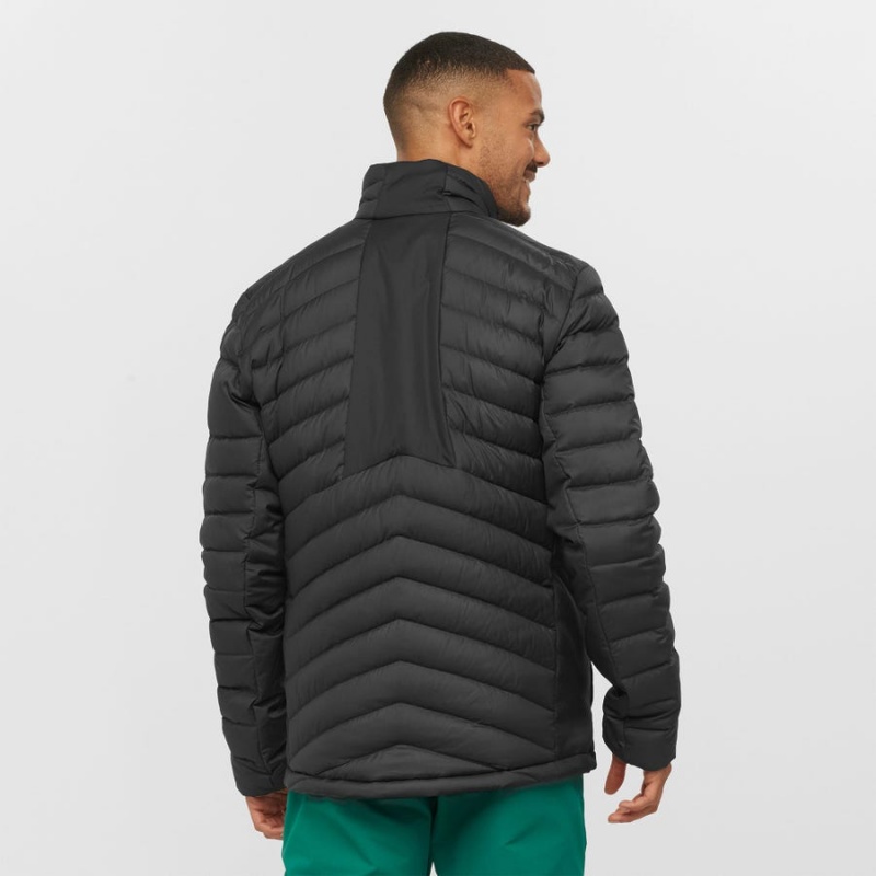 Men's Salomon ESSENTIAL XWARM DOWN INSULATED Jackets Black | IN2315LIS