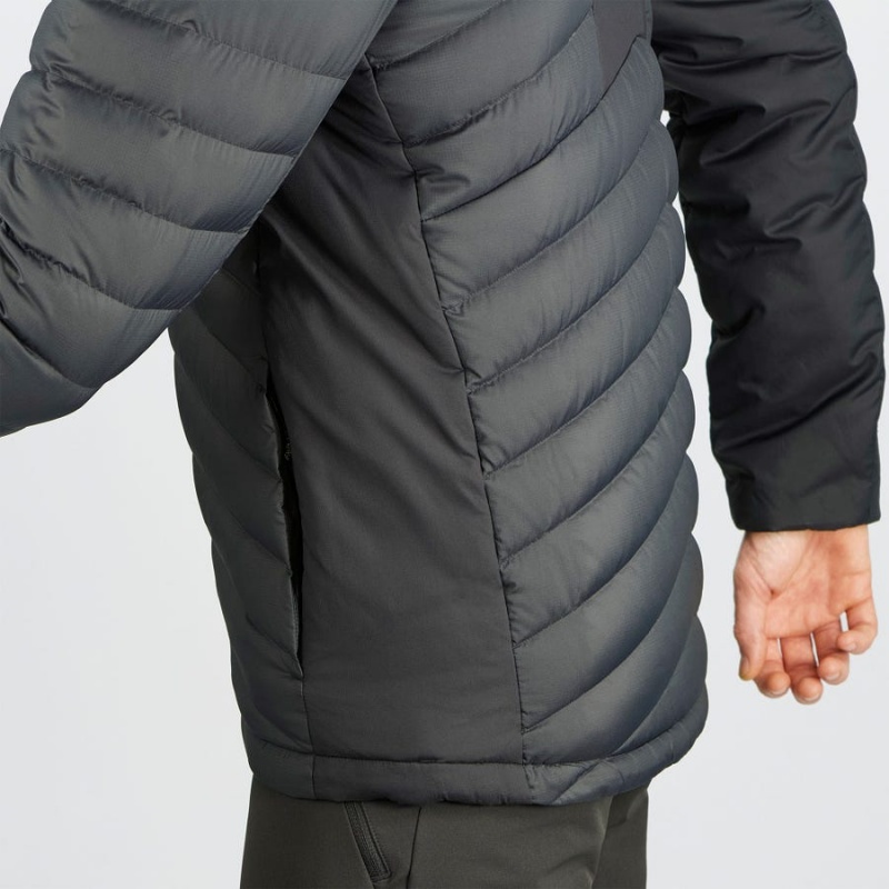 Men's Salomon ESSENTIAL XWARM DOWN INSULATED Jackets Black | IN2319VRW