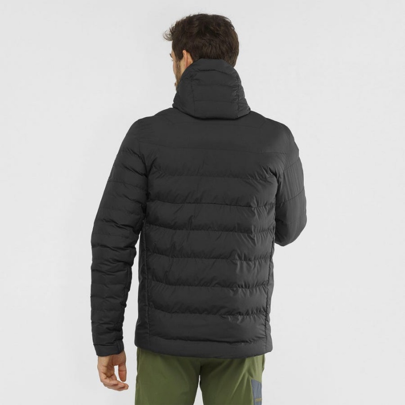 Men's Salomon ESSENTIAL XWARM INSULATED Jackets Black | IN2310FDN