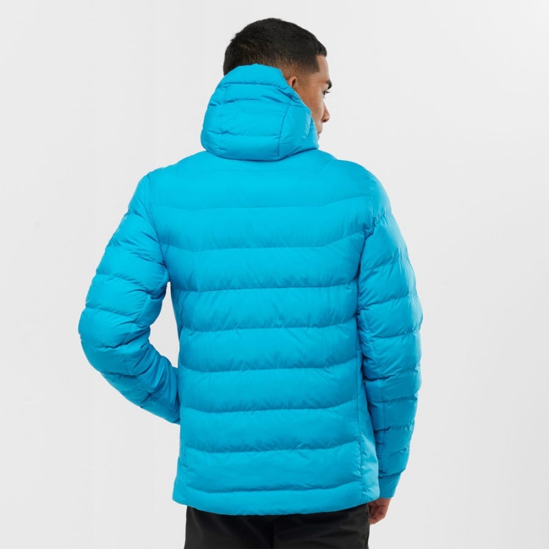 Men's Salomon ESSENTIAL XWARM INSULATED Jackets Blue | IN2311GSO