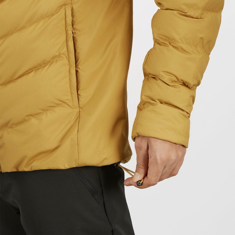 Men's Salomon ESSENTIAL XWARM INSULATED Jackets Yellow | IN2312HAP