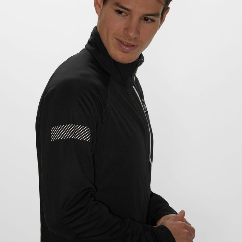 Men's Salomon GORE-TEX INFINIUM™ WINDSTOPPER® PRO Jackets Black | IN2364VRW