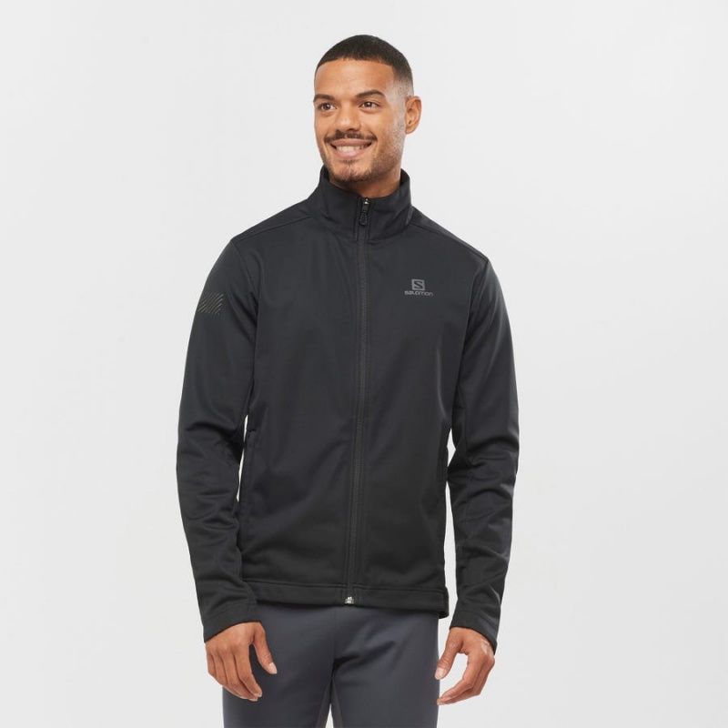 Men's Salomon GORE TEX INFINIUM™ WINDSTOPPER® Jackets Black | IN2372TCE