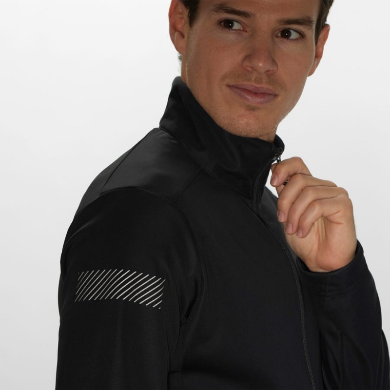 Men's Salomon GORE TEX INFINIUM™ WINDSTOPPER® Jackets Black | IN2372TCE