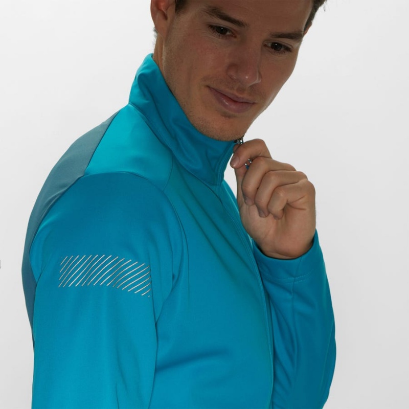 Men's Salomon GORE TEX INFINIUM™ WINDSTOPPER® Jackets Blue | IN2373YXF