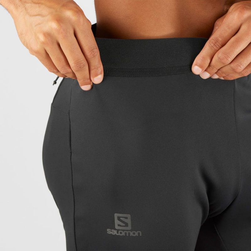 Men's Salomon GORE TEX INFINIUM™ WINDSTOPPER® Pants Black | IN2434GSO