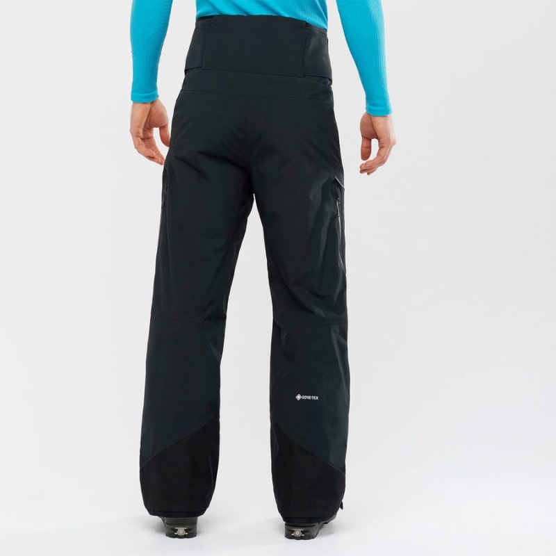 Men's Salomon GRAVITY GORE-TEX Ski Pants Black | IN2500EBC