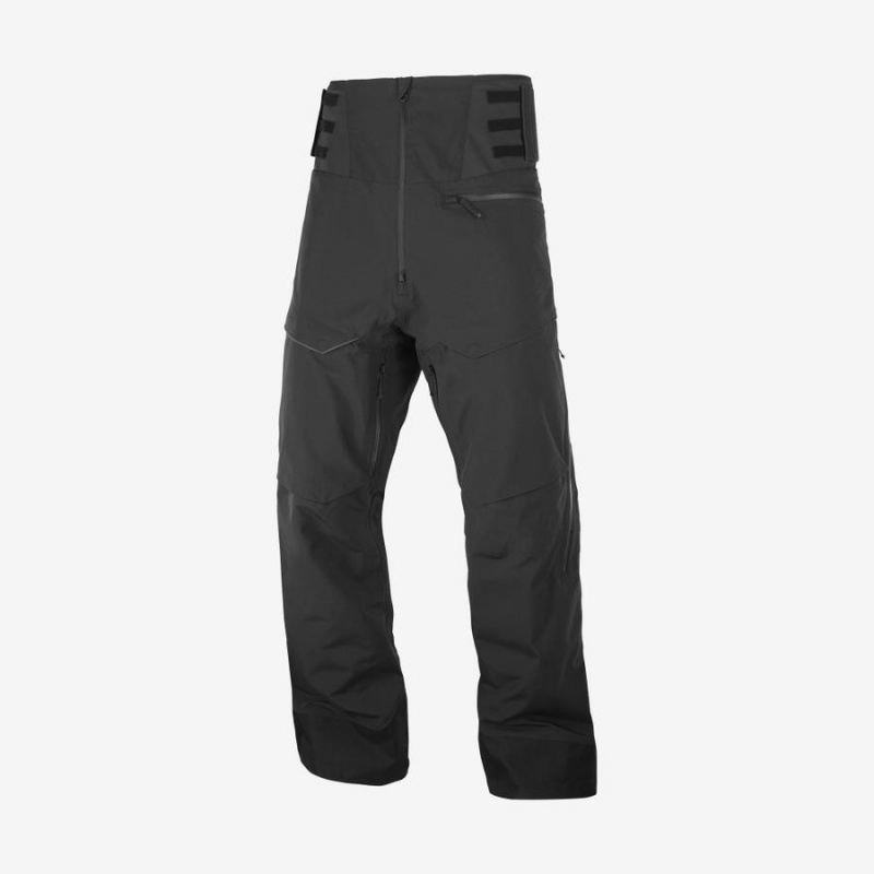 Men\'s Salomon GRAVITY GORE-TEX Ski Pants Black | IN2500EBC