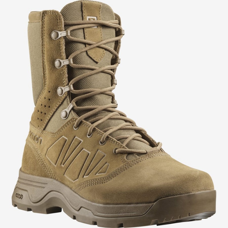 Men's Salomon GUARDIAN FORCES Boots Brown | IN2264SGL