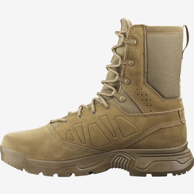 Men's Salomon GUARDIAN FORCES Boots Brown | IN2264SGL