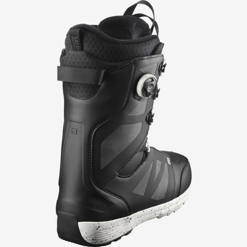 Men's Salomon LAUNCH LACE BOA SJ Ski Boots Black | IN2746GSO