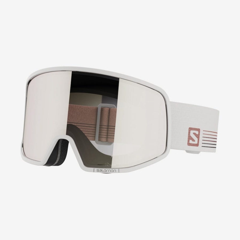 Men\'s Salomon LO FI MULTILAYER Goggles White | IN2714OKI