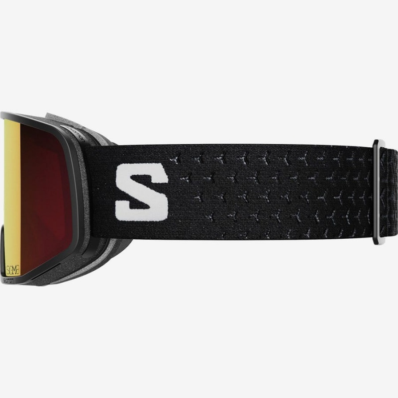 Men's Salomon LO FI SIGMA Goggles Black / White | IN2728CTV