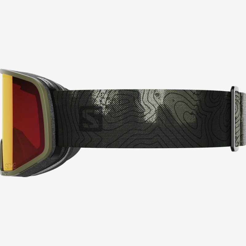 Men's Salomon LO FI SIGMA Goggles Olive | IN2726ZUT