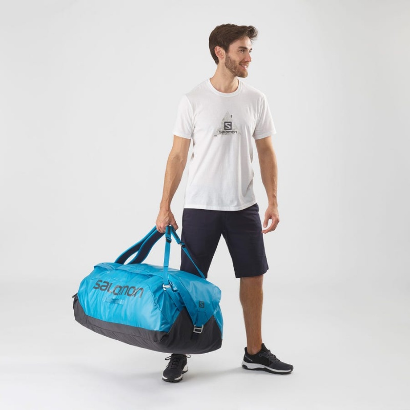 Men's Salomon OUTLIFE DUFFEL 100 Bags Blue | IN2603WNB