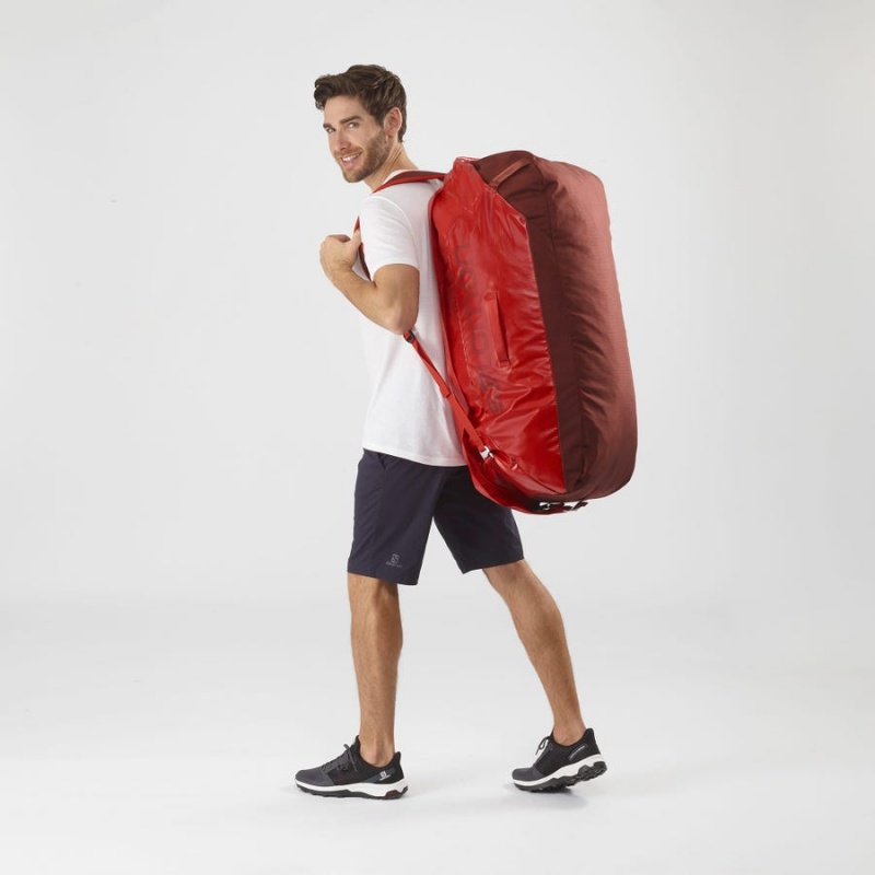 Men's Salomon OUTLIFE DUFFEL 100 Bags Red | IN2601MQZ