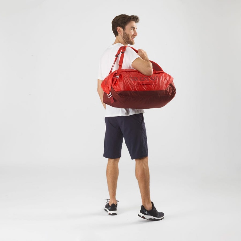 Men's Salomon OUTLIFE DUFFEL 45 Bags Red | IN2590GSO