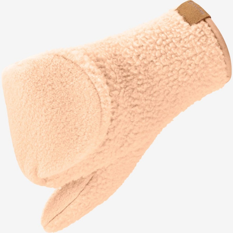 Men's Salomon OUTLIFE FLEECE Gloves Beige | IN2694GSO