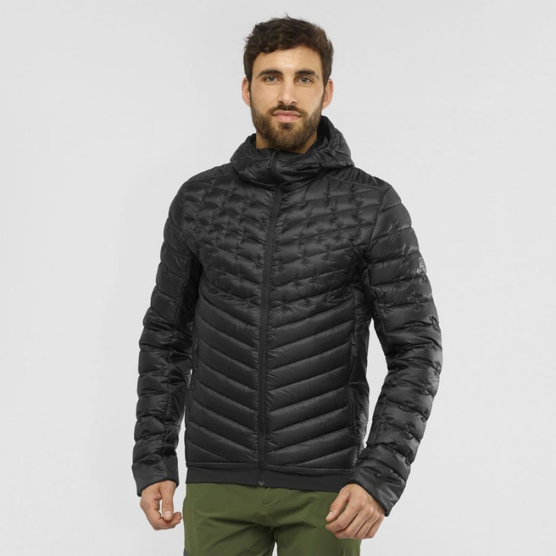 Men's Salomon OUTLINE DOWN INSULATED Jackets Black | IN2301TCE