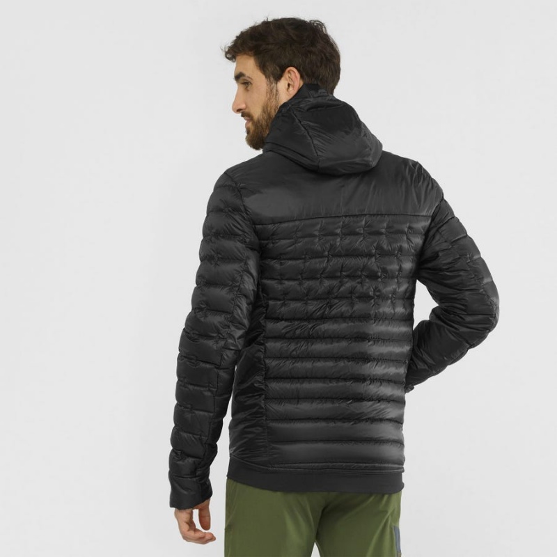 Men's Salomon OUTLINE DOWN INSULATED Jackets Black | IN2301TCE