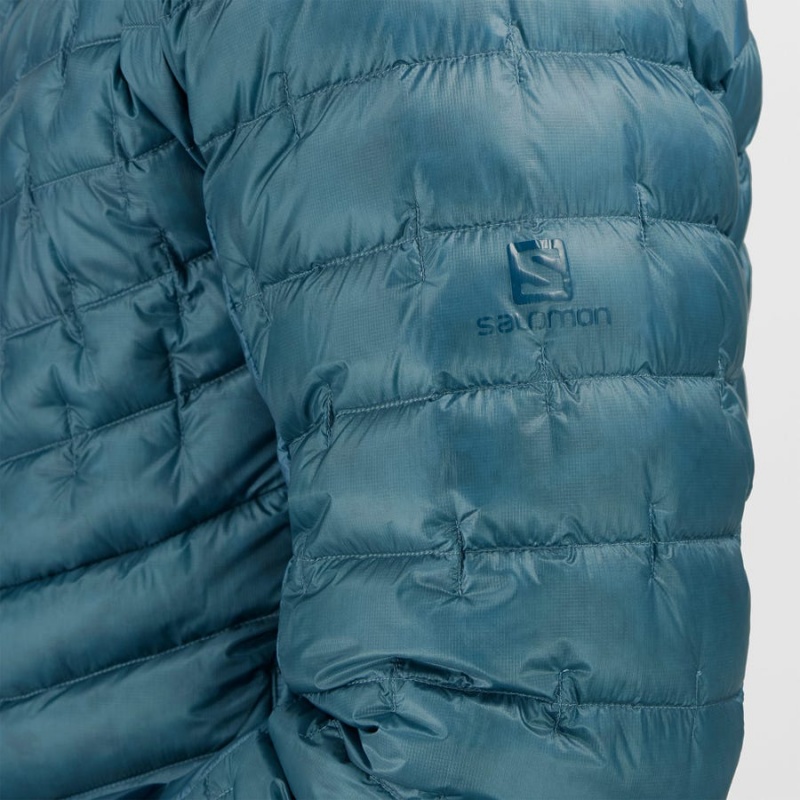 Men's Salomon OUTLINE DOWN INSULATED Jackets Blue | IN2302YXF