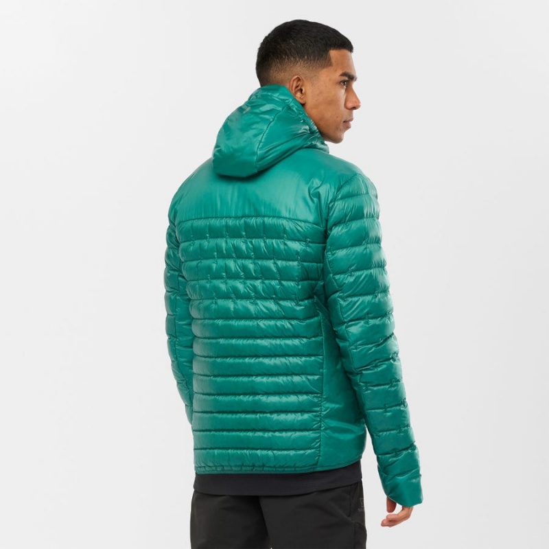 Men's Salomon OUTLINE DOWN INSULATED Jackets Green | IN2303UZG