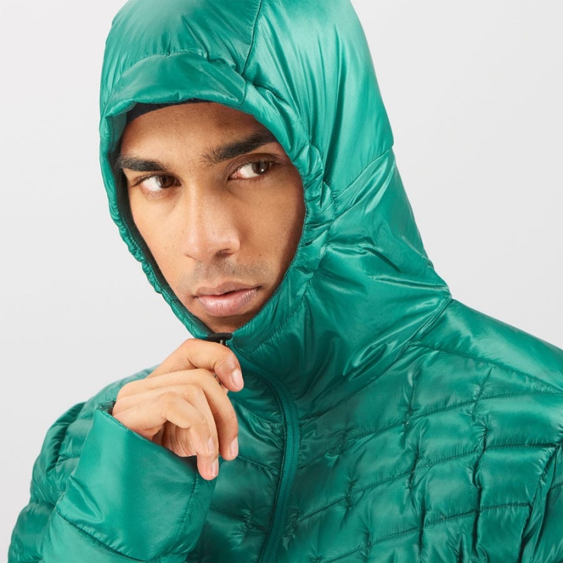 Men's Salomon OUTLINE DOWN INSULATED Jackets Green | IN2303UZG