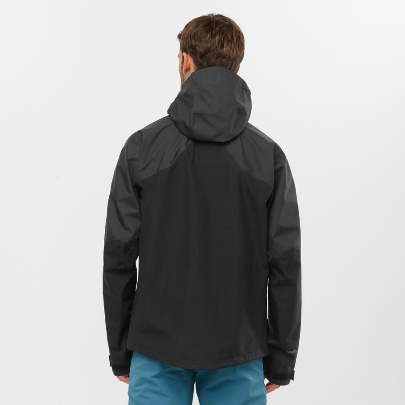 Men's Salomon OUTLINE GORE-TEX HYBRID Jackets Black | IN2337FDN