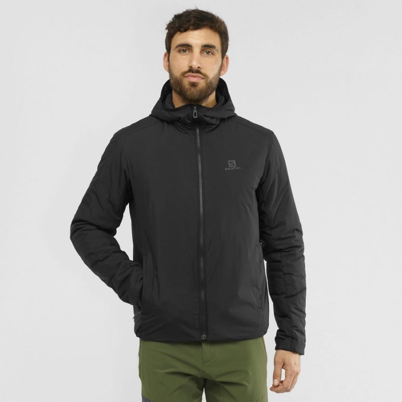 Men's Salomon OUTRACK INSULATED Jackets Black | IN2304ILH