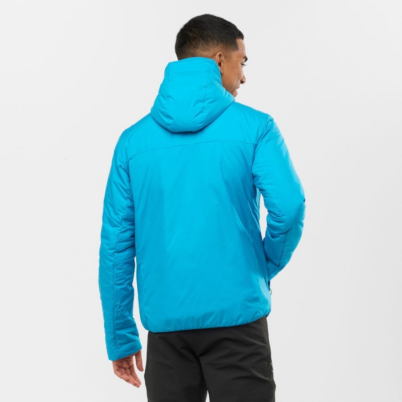 Men's Salomon OUTRACK INSULATED Jackets Blue | IN2305OKI