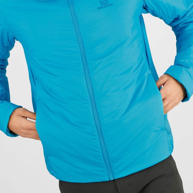 Men's Salomon OUTRACK INSULATED Jackets Blue | IN2305OKI