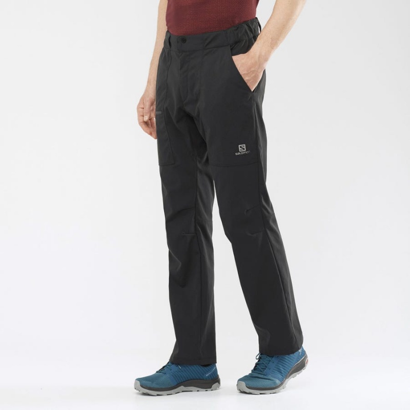 Men's Salomon OUTRACK Pants Black | IN2438LIS