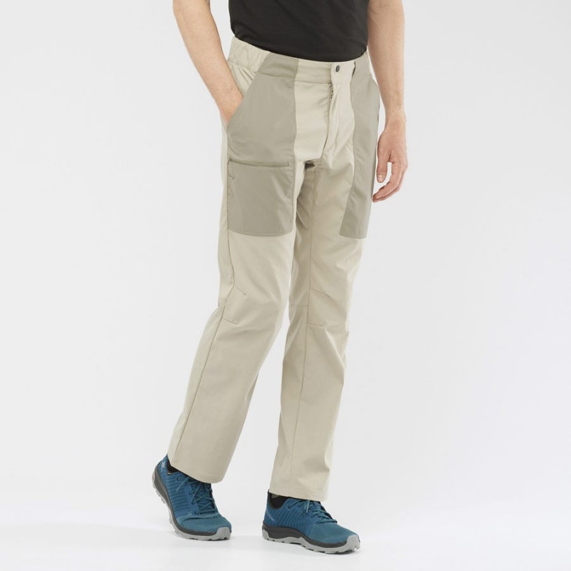 Men's Salomon OUTRACK Pants Brown | IN2440XYU