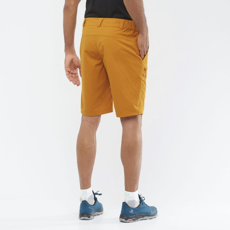 Men's Salomon OUTRACK Shorts Orange | IN2474WNB