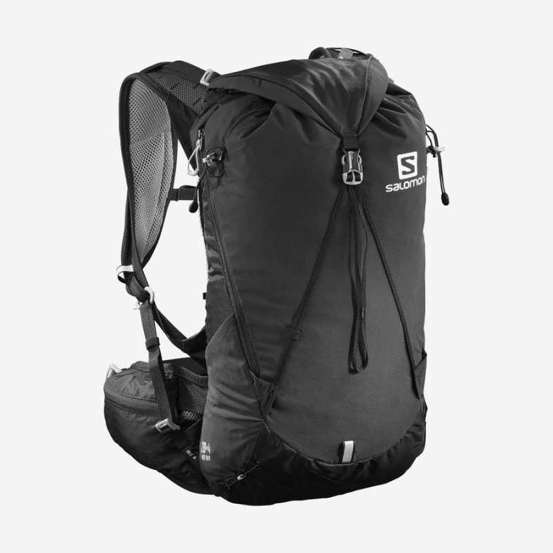 Men\'s Salomon OUT DAY 20+4 Backpacks Black | IN2560AHK