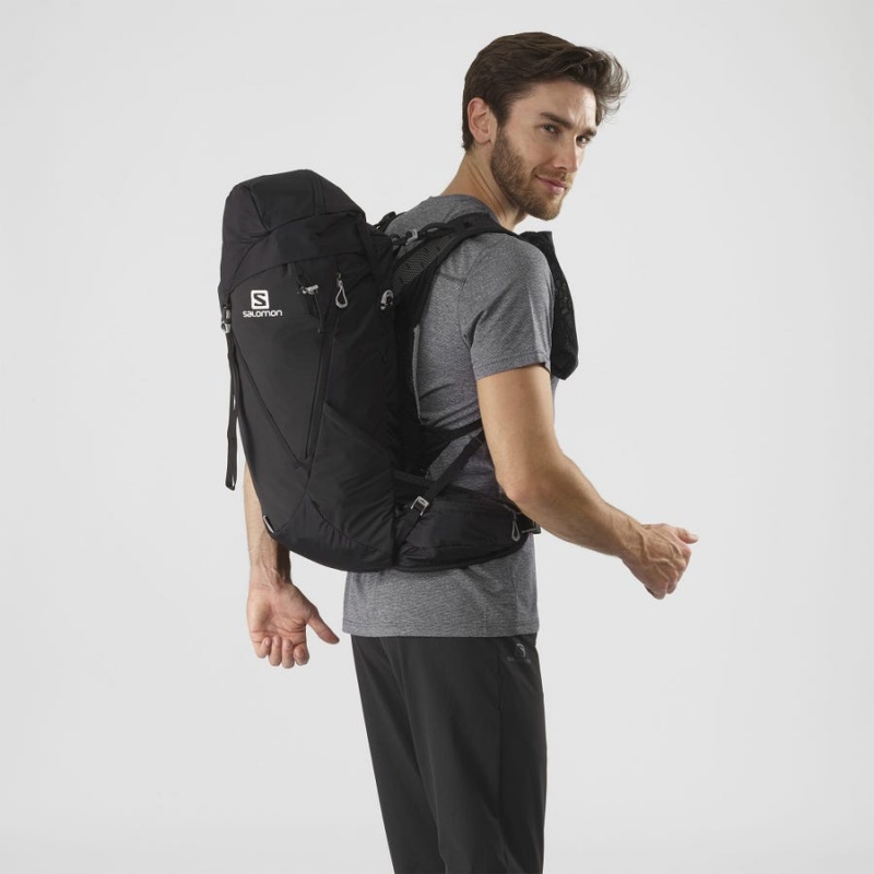 Men's Salomon OUT NIGHT 30+5 Backpacks Black | IN2562SGL