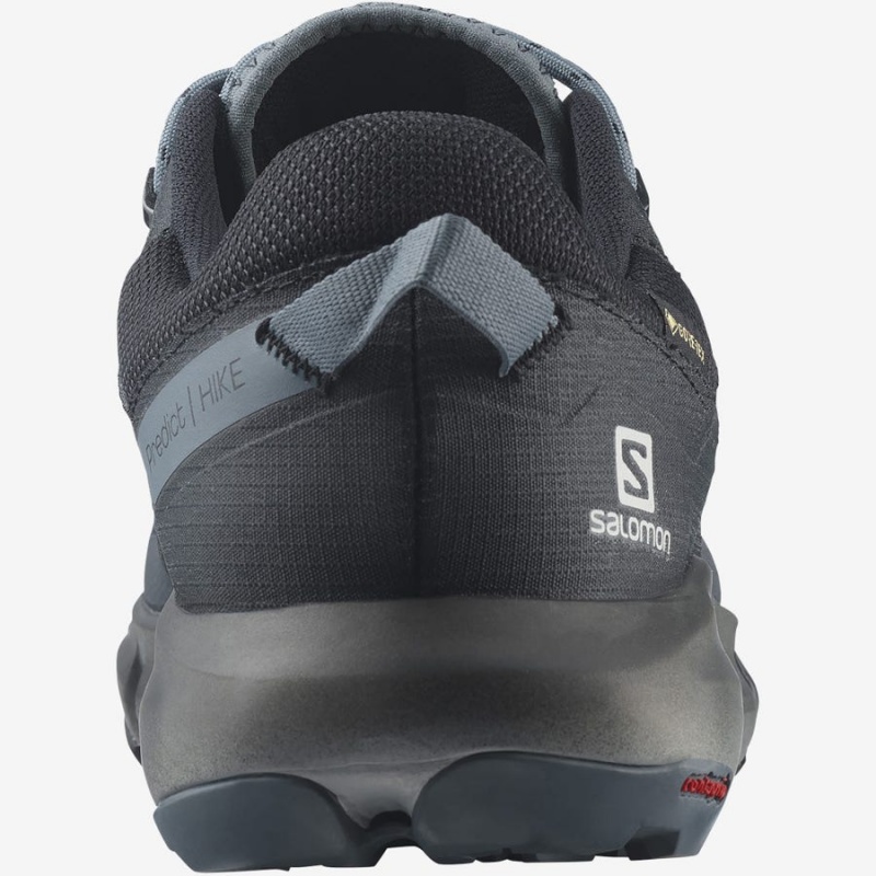 Men's Salomon PREDICT HIKE GORE-TEX Hiking Shoes Grey / Black | IN2074JPQ