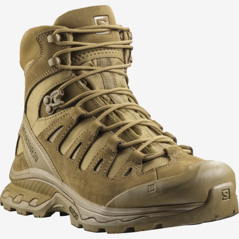 Men's Salomon QUEST 4D FORCES 2 Boots Brown | IN2256TCE