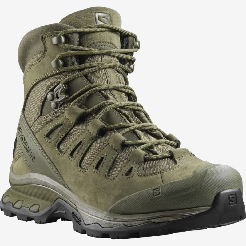 Men's Salomon QUEST 4D FORCES 2 EN Boots Green | IN2274CTV