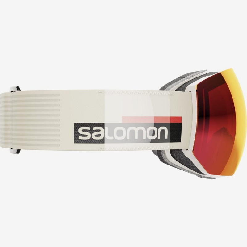 Men's Salomon RADIUM PRO SIGMA Goggles Beige | IN2734WNB