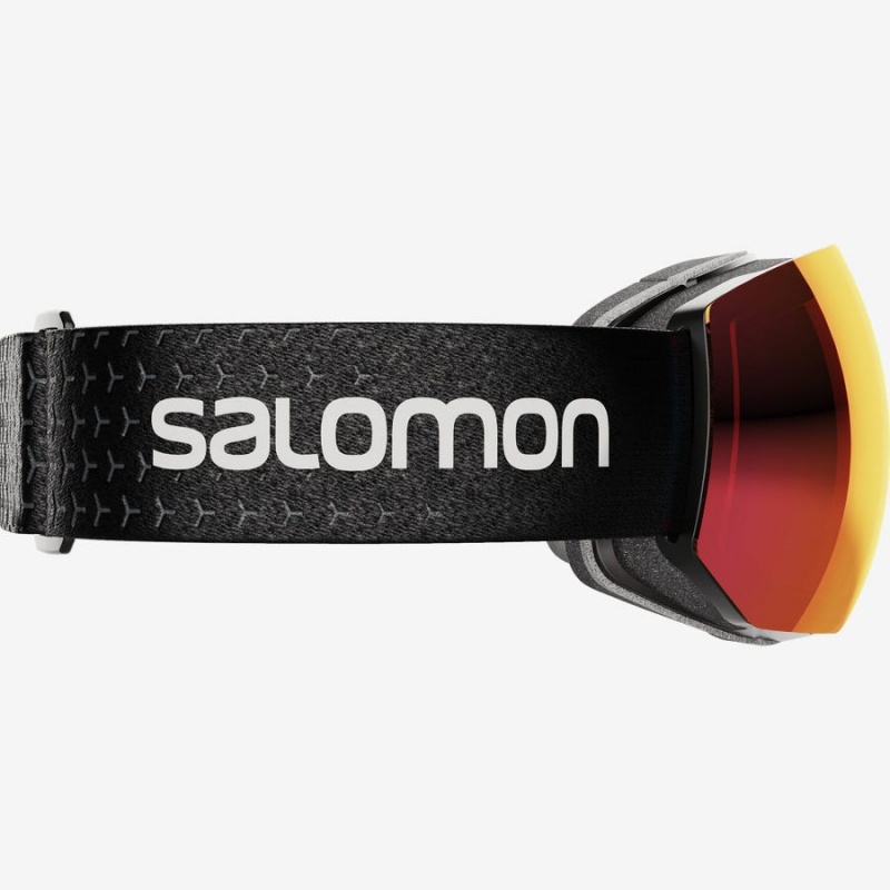 Men's Salomon RADIUM PRO SIGMA Goggles Black / White | IN2731NWY