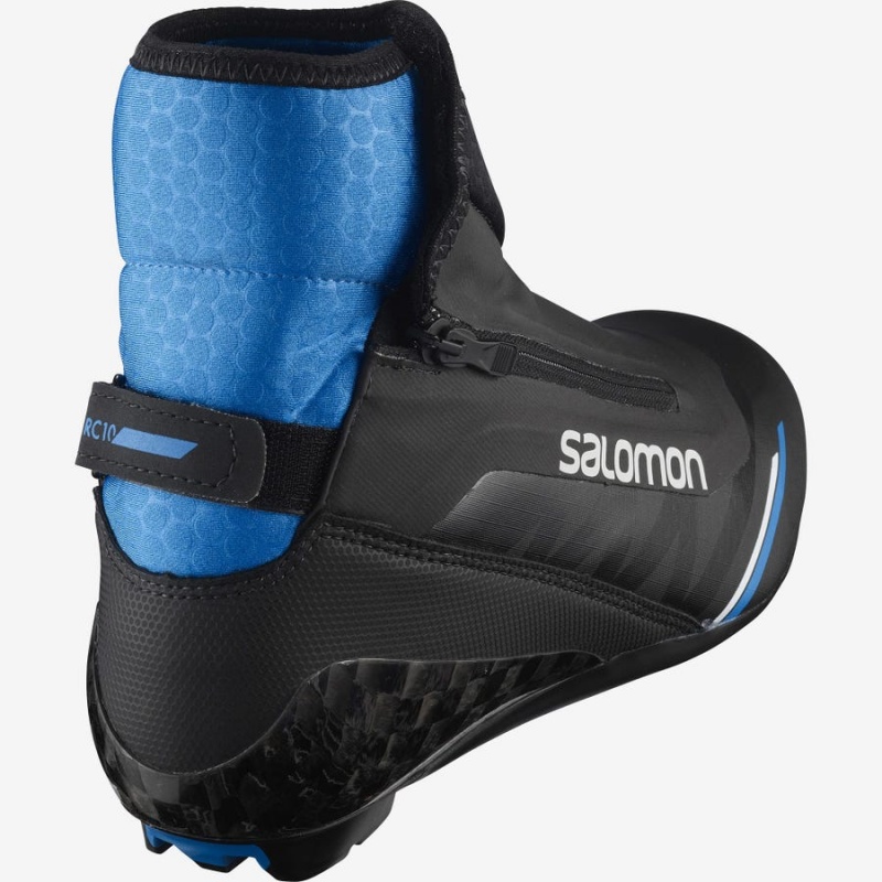 Men's Salomon RC10 CARBON NOCTURNE PROLINK Ski Boots Black | IN2736SGL